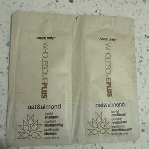 48 Packettes One 'n Only Wholesome Plus Oat & Almond Shampoo and Conditioner NEW